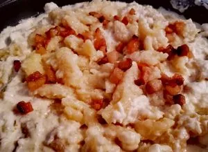 Slovak-style Potato Dumplings with Sheep Cheese